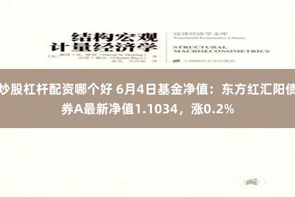 炒股杠杆配资哪个好 6月4日基金净值：东方红汇阳债券A最新净值1.1034，涨0.2%