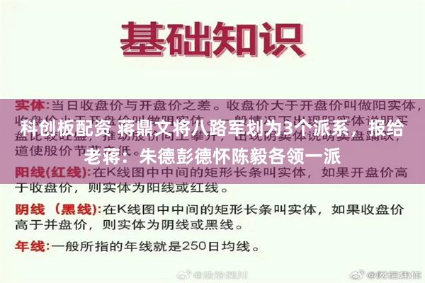 科创板配资 蒋鼎文将八路军划为3个派系，报给老蒋：朱德彭德怀陈毅各领一派