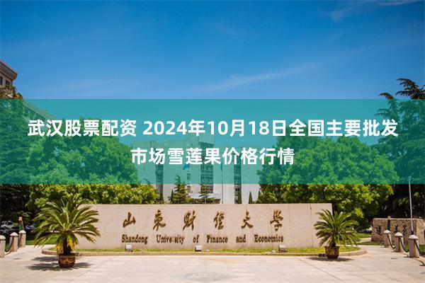 武汉股票配资 2024年10月18日全国主要批发市场雪莲果价格行情