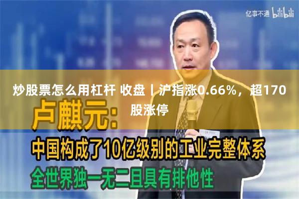 炒股票怎么用杠杆 收盘丨沪指涨0.66%，超170股涨停